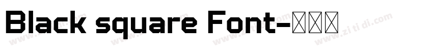Black square Font字体转换